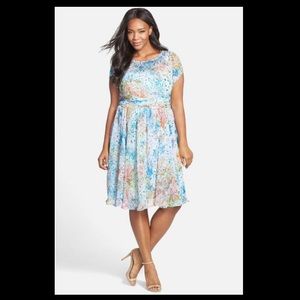 Adrianna Papell NWT Watercolor Dress